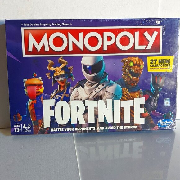 NWT Monopoly Fortnite 2019 Purple Edition Summer Board Game Dad's Day Gamer NIB - Picture 1 of 6
